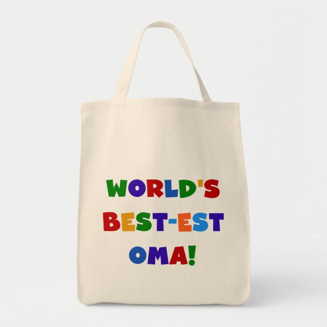 Die besten Oma-Farben der Welt - Geschenke Tragetasche (Vorne)