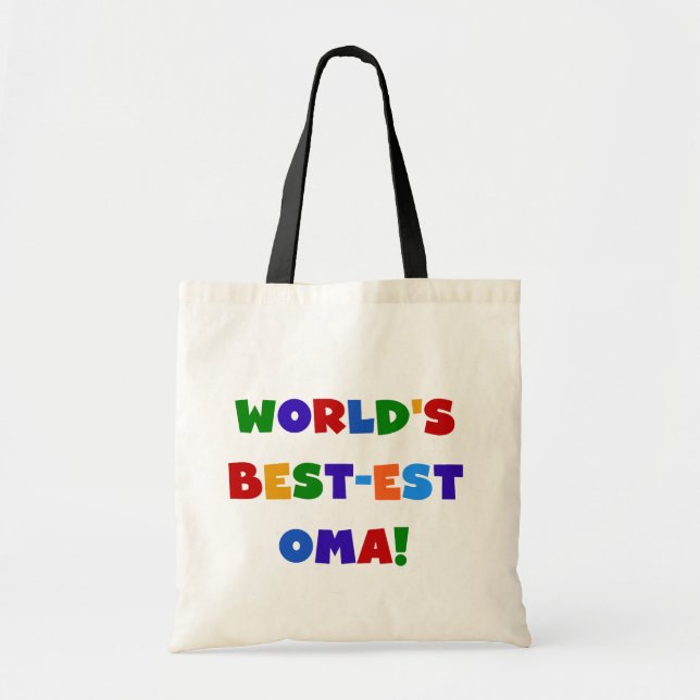 Die besten Oma-Farben der Welt - Geschenke Tragetasche (Vorne)