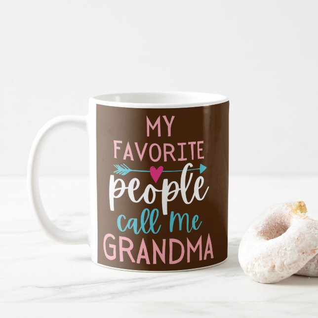 Die besten Oma-Lieblings-Frauen Großkinder Kaffeetasse (Mit Donut)