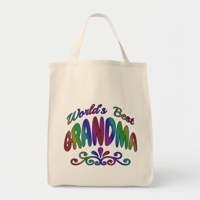 Die besten Oma-Tasche und -Flaggen der Welt Tragetasche (Vorne)