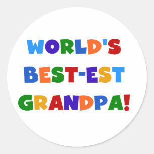 Die besten Opa-Bright-Geschenke der Welt Runder Aufkleber