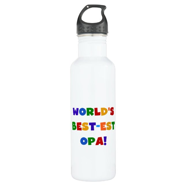 Die besten Opa-Farben der Welt Trinkflasche (Vorderseite)