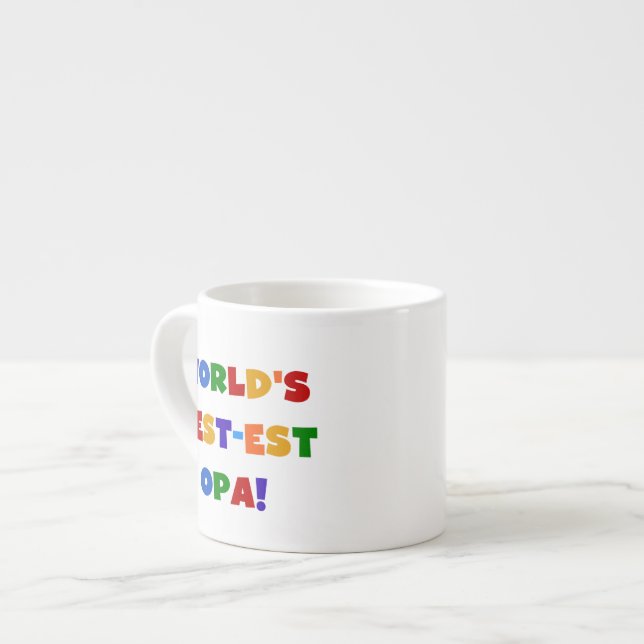 Die besten opa-farbenen Geschenke der Welt Espressotasse (Vorderseite Links)