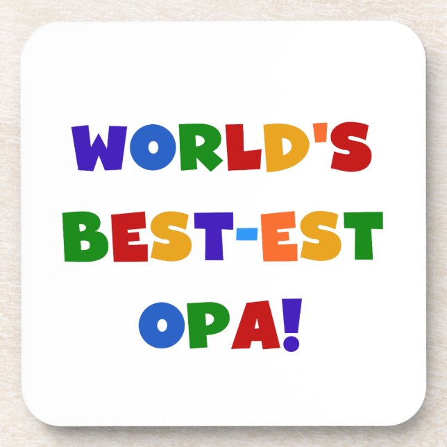 Die besten opa-farbenen Geschenke der Welt Getränkeuntersetzer (Vorderseite)