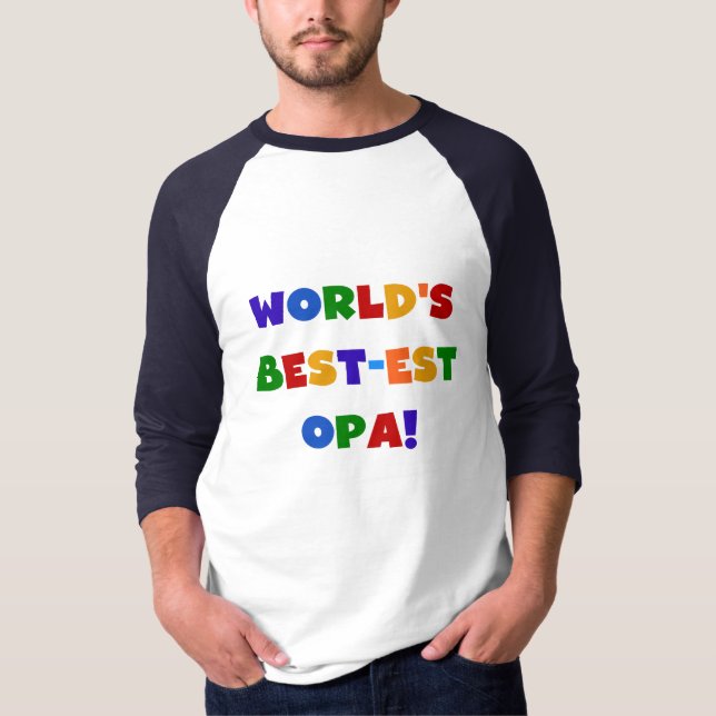 Die besten opa-farbenen Geschenke der Welt T-Shirt (Vorderseite)