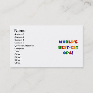 Die besten opa-farbenen Geschenke der Welt Visitenkarte