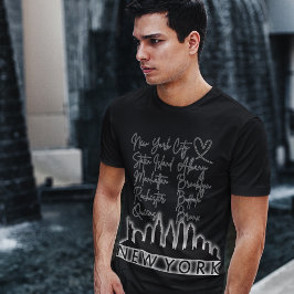 Die besten Orte für einen Besuch in New Yorks cool T-Shirt