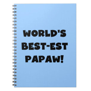 Die besten Papageschenke der Black Text World Notizblock