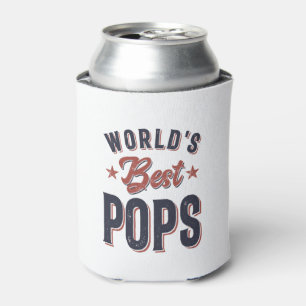 Die besten Pop der Welt   Father Grandpa-Geschenk Dosenkühler