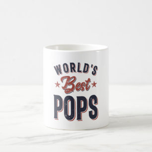 Die besten Pop der Welt Father Grandpa-Geschenk Kaffeetasse