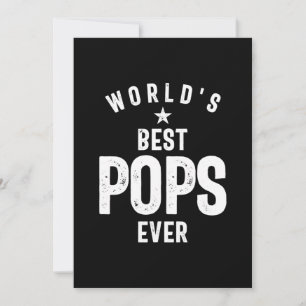Die besten Pop der Welt je   Vater Großvater Dankeskarte