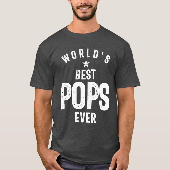 Die besten Pop der Welt je | Vater Großvater T-Shirt (Vorderseite)