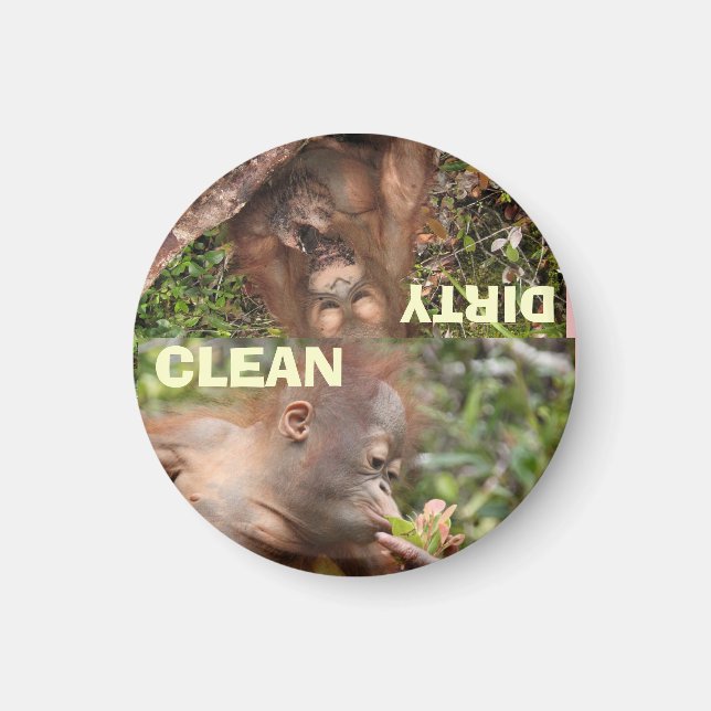 Die besten sauberen und schmutzigen Geschirr Magnet (Vorne)