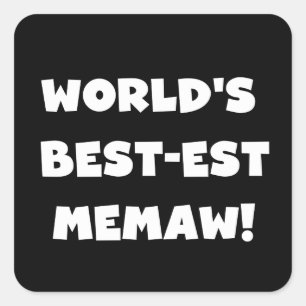 Die besten Schwarz-Weiß-T - Shirt der Welt Quadratischer Aufkleber