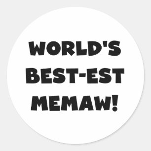 Die besten Schwarz-Weiß-T - Shirt der Welt Runder Aufkleber