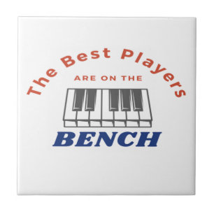 Die besten Spieler sind auf dem Bench Piano-Player Fliese
