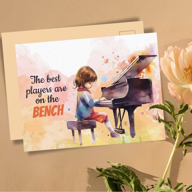 Die besten Spieler sind auf der Bank Niedlich Postkarte (Von Creator hochgeladen)