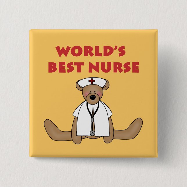 Die besten T - Shirt und Geschenke der Bärenwelt Button (Vorderseite)