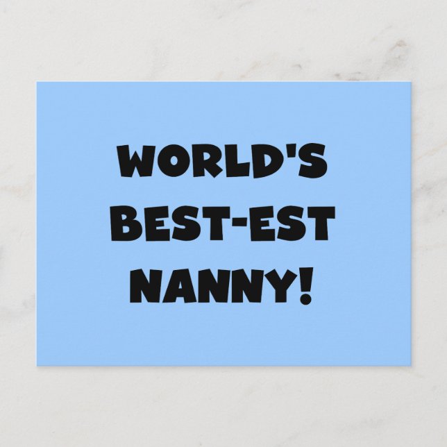 Die besten T - Shirt und Geschenke der Black World Postkarte (Vorderseite)