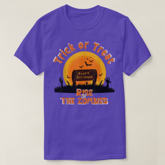 Die besten T-Shirts Trick oder Treat Halloween Zom (Design vorne)