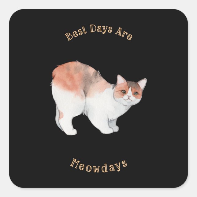Die besten Tage Quadratischer Aufkleber (Vorderseite)
