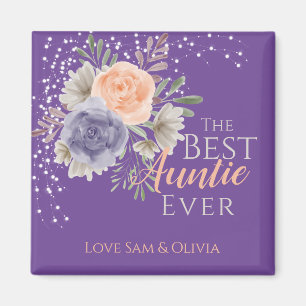 Die besten Tantchen aller Zeiten Rose für Blumenbe Magnet