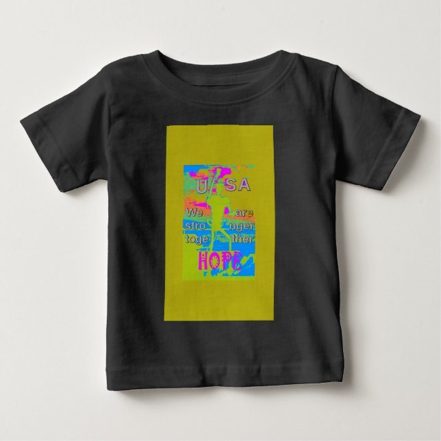 Die besten USA Hope Hillary Stronger Together Baby T-shirt (Vorderseite)