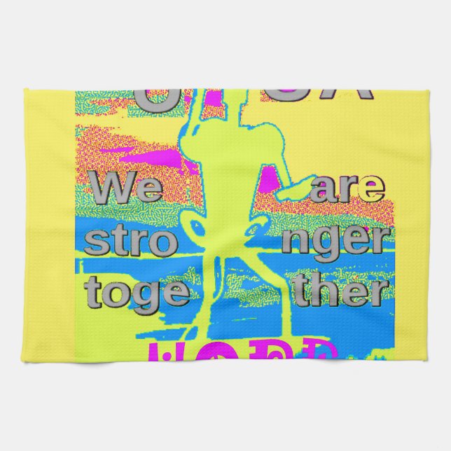 Die besten USA Hope Hillary Stronger Together Küchentuch (Horizontal)