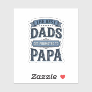 Die besten Väter werden zum Papa-Vintage-Shirt-Des Aufkleber