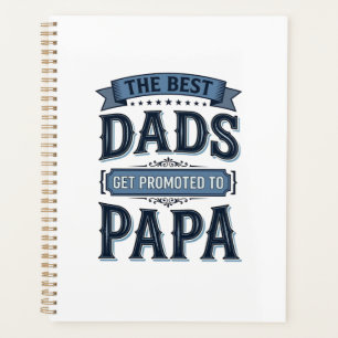Die besten Väter werden zum Papa Vintage-Shirt-Des Planer