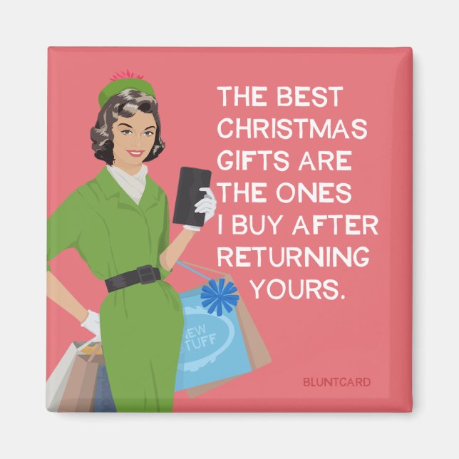 Die besten Weihnachtsgeschenke.... Magnet (Vorne)