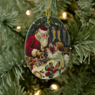Die besten Weihnachtswünsche viktorianischer Weihn Keramik Ornament