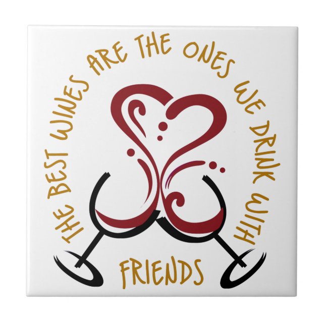 Die besten Weine Fliese (Vorderseite)