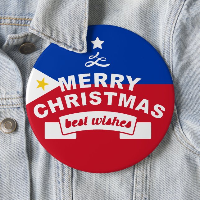 Die besten Wünsche für frohe Weihnachten und ein g Button (Beispiel)