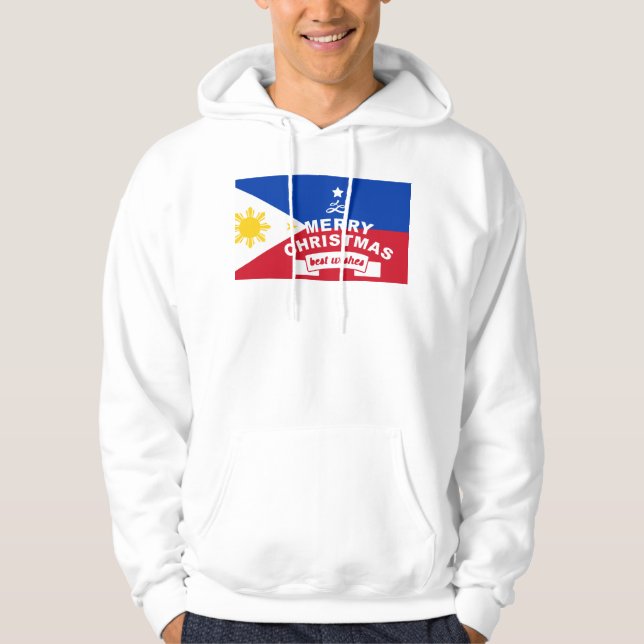 Die besten Wünsche für frohe Weihnachten und ein g Hoodie (Vorderseite)