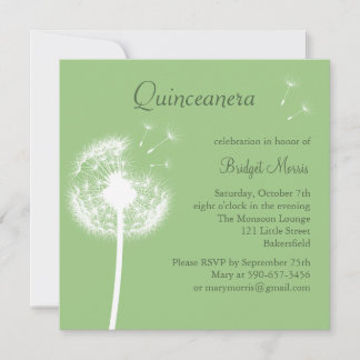 Die besten Wünsche! (Grün) Einladung