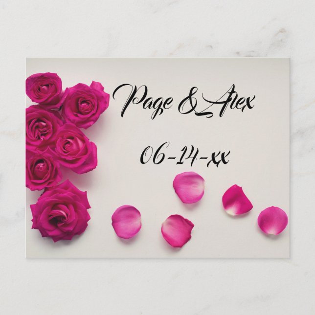 Die besten Wünsche nach neuem Weds Wedding Destiny Postkarte (Vorderseite)