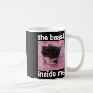 Die Bestie in mir Funny Cat Meme Geschenk für Männ Kaffeetasse