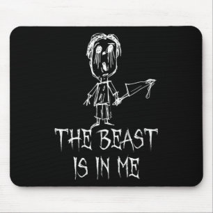 Die Bestie ist in meinem Halloween Kostümbild-Desi Mousepad