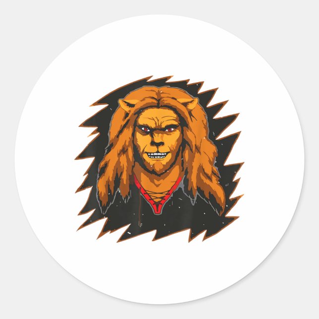 Die Bestie meinte das Garbage Man Craft _1 Runder Aufkleber (Vorderseite)