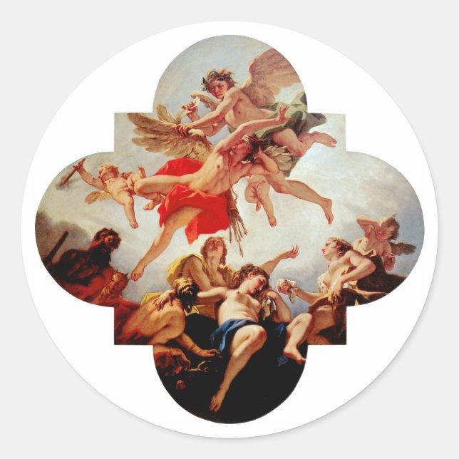 Die Bestrafung der Liebe Runder Aufkleber (Vorderseite)