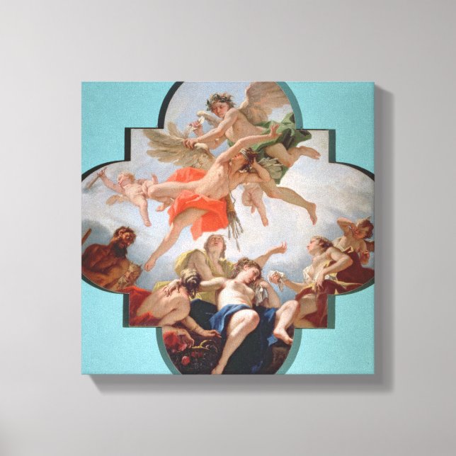 Die Bestrafung von Cupid (Öl auf Leinwand) Leinwanddruck (Vorderseite)
