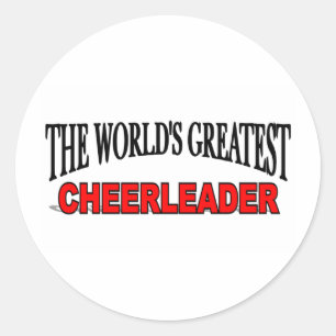 Die bestste Cheerleader der Welt Runder Aufkleber