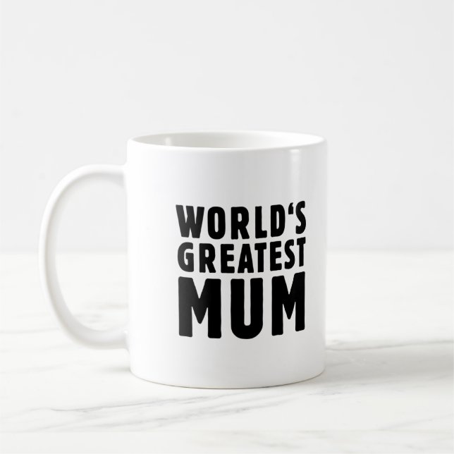 Die bestste Mama der Welt Kaffeetasse (Links)