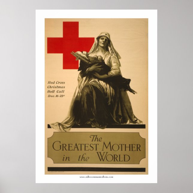 "Die Bestste Mutter der Welt" - Rotes Kreuz Poster (Vorne)