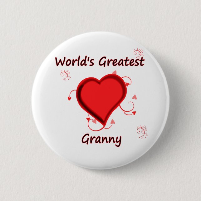 Die bestste Oma der Welt Button (Vorderseite)