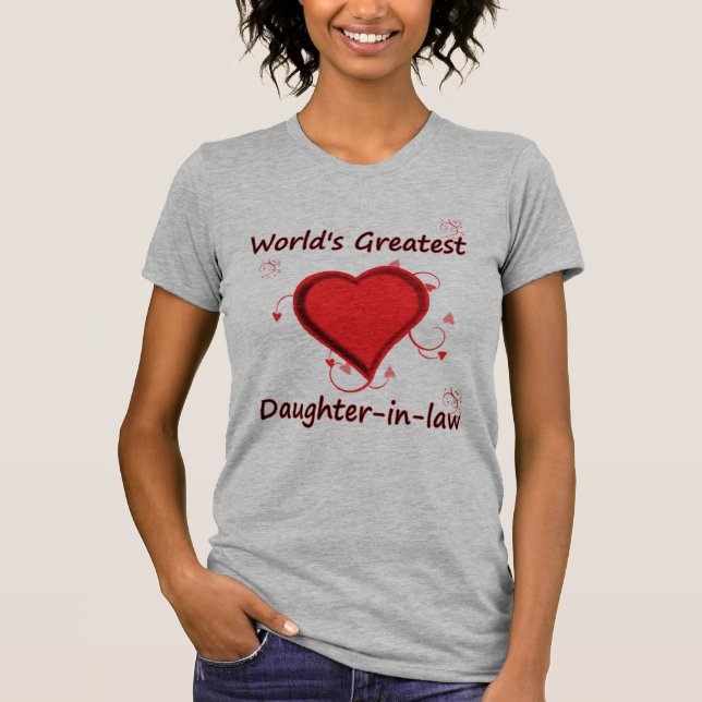 Die bestste Schwiegertochter der Welt T-Shirt (Vorderseite)