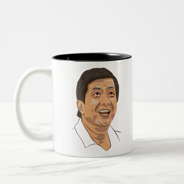 die beststen Badmintonspieler aller Zeiten Zweifarbige Tasse (Links)