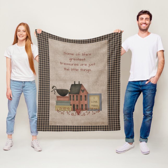 Die Beststen Schätze des Lebens - primitives Land Fleecedecke (Beispiel)