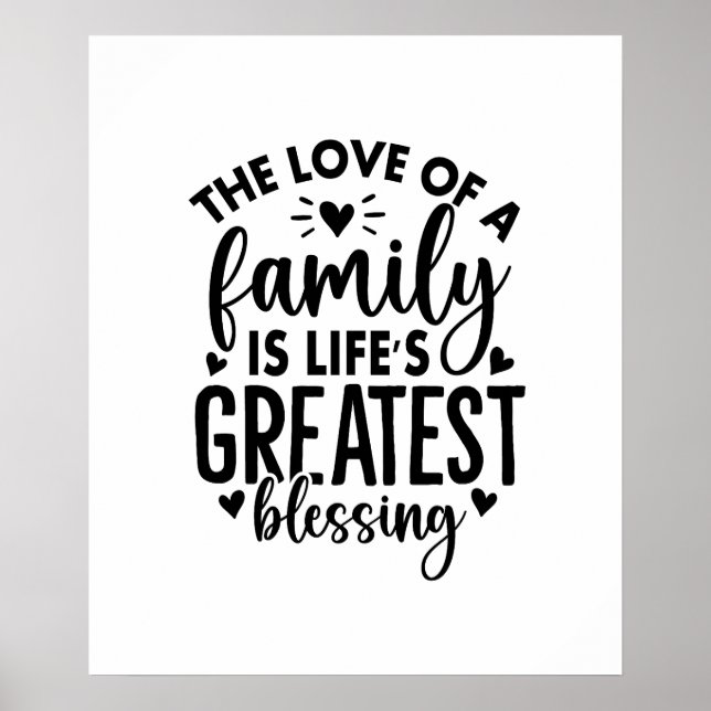 Die beststen Segen-Redewendungen des Familienleben Poster (Vorne)